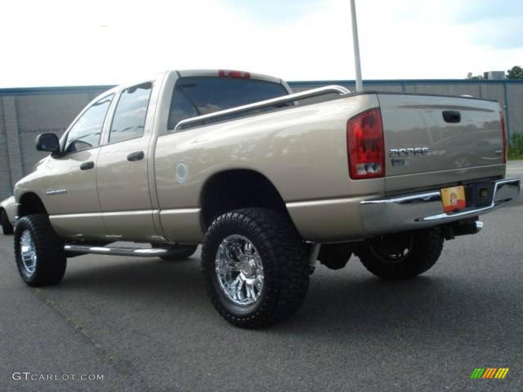 2004 Ram 1500 SLT Quad Cab - Light Almond Pearl / Taupe photo #4