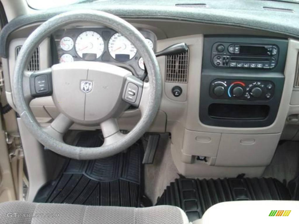 2004 Ram 1500 SLT Quad Cab - Light Almond Pearl / Taupe photo #51