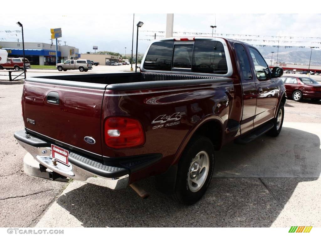 1998 F150 XLT SuperCab 4x4 - Dark Toreador Red Metallic / Medium Prairie Tan photo #3