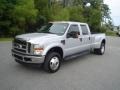 2008 Silver Metallic Ford F350 Super Duty XLT Crew Cab 4x4 Dually  photo #1