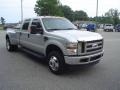 2008 Silver Metallic Ford F350 Super Duty XLT Crew Cab 4x4 Dually  photo #3