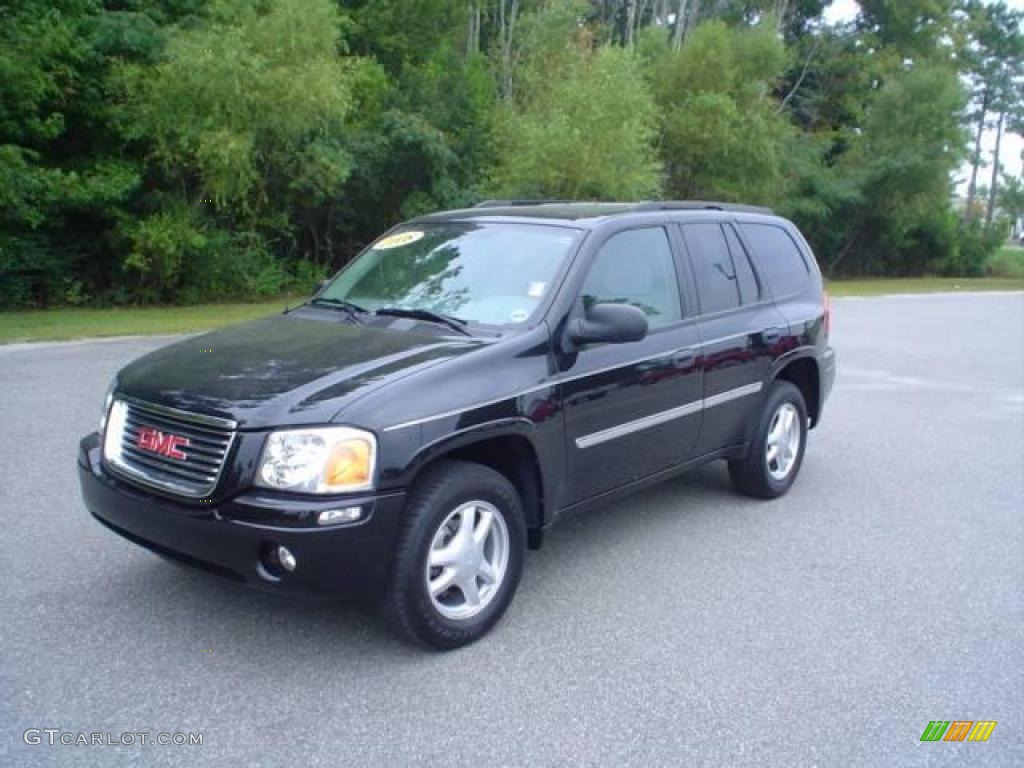 2008 Envoy SLE - Onyx Black / Light Gray photo #1