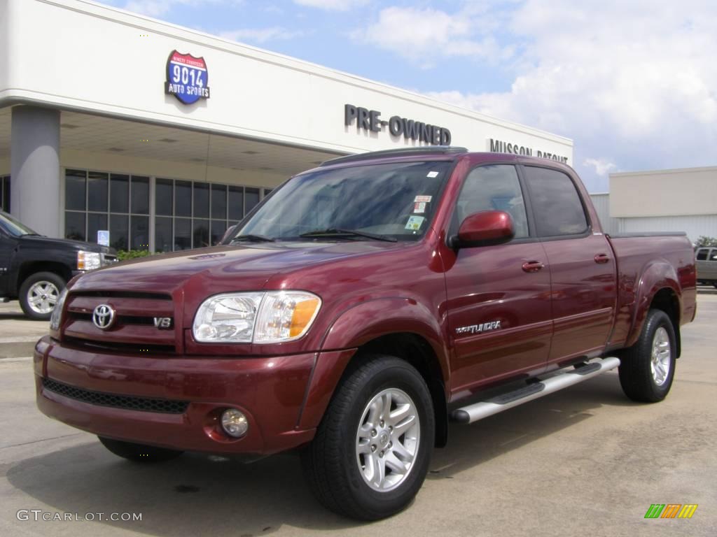2006 Tundra Limited Double Cab - Salsa Red Pearl / Light Charcoal photo #1