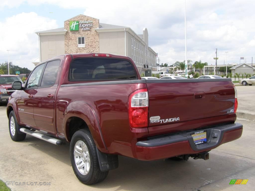 2006 Tundra Limited Double Cab - Salsa Red Pearl / Light Charcoal photo #3