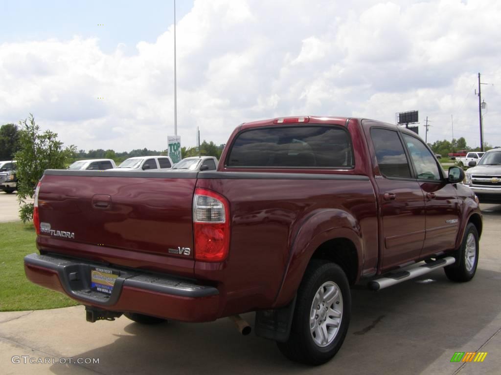 2006 Tundra Limited Double Cab - Salsa Red Pearl / Light Charcoal photo #5