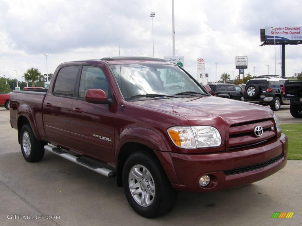 2006 Tundra Limited Double Cab - Salsa Red Pearl / Light Charcoal photo #7