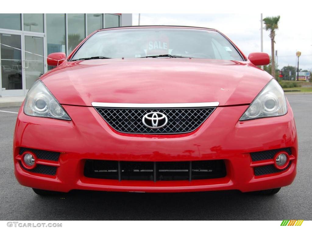 2007 Solara SLE V6 Convertible - Absolutely Red / Dark Stone photo #2