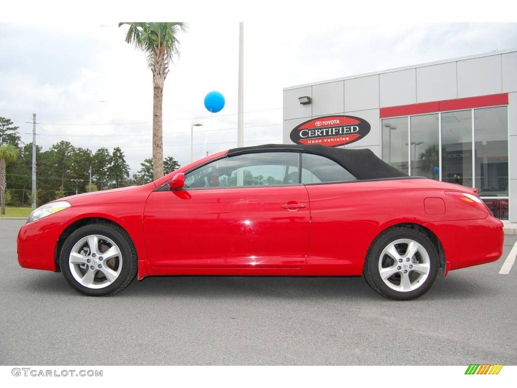 2007 Solara SLE V6 Convertible - Absolutely Red / Dark Stone photo #3