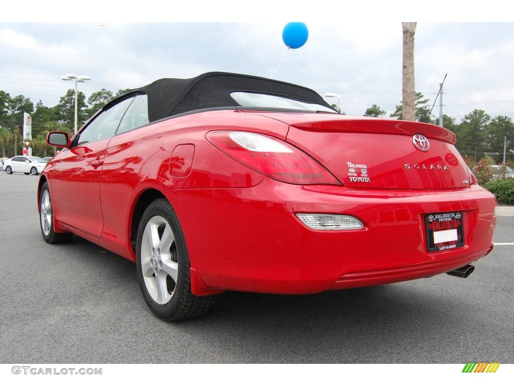 2007 Solara SLE V6 Convertible - Absolutely Red / Dark Stone photo #4