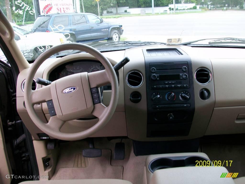 2004 F150 XLT SuperCrew - Black / Tan photo #8