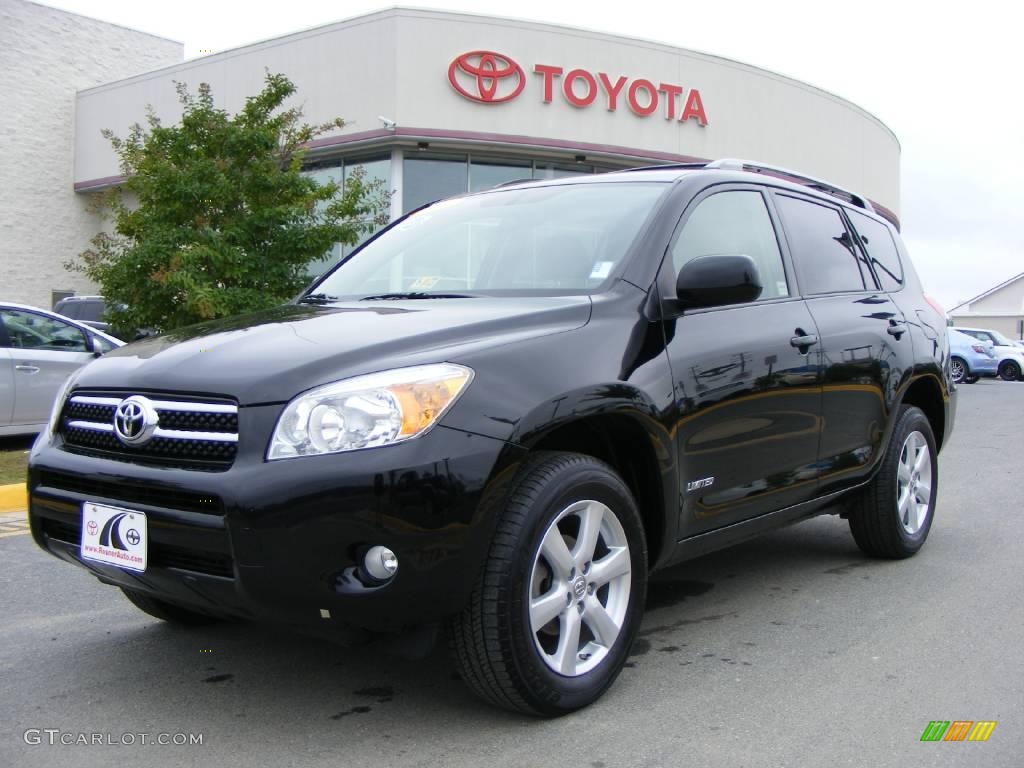 2008 RAV4 Limited 4WD - Black / Ash photo #1