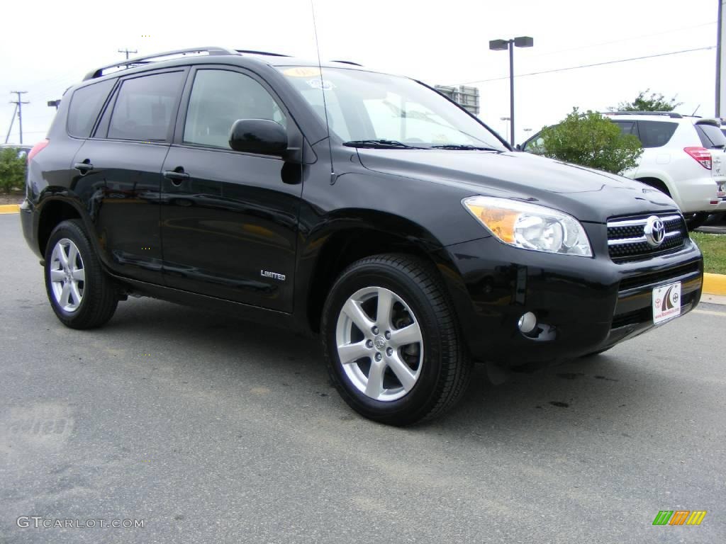 2008 RAV4 Limited 4WD - Black / Ash photo #2