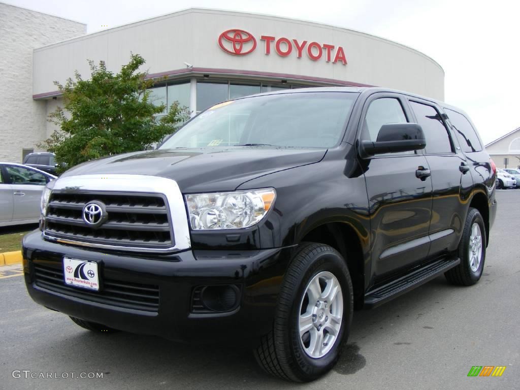 2009 Sequoia SR5 4x4 - Black / Graphite Gray photo #1