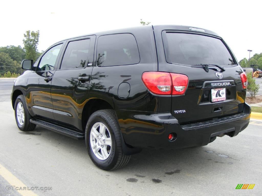 2009 Sequoia SR5 4x4 - Black / Graphite Gray photo #4