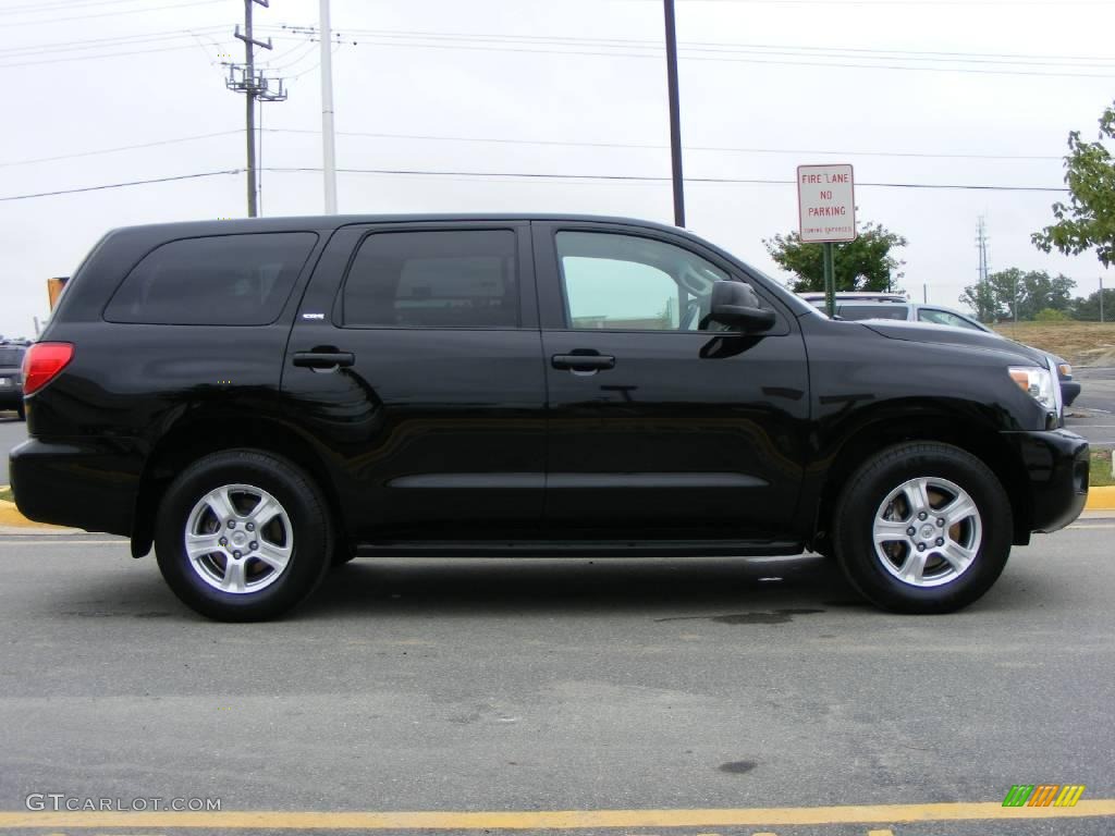 2009 Sequoia SR5 4x4 - Black / Graphite Gray photo #21