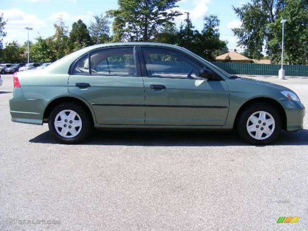 2004 Civic Value Package Sedan - Galapagos Green / Gray photo #6