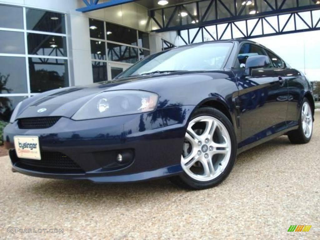 2005 Tiburon GT - Moonlit Blue / Black photo #1