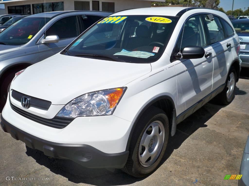 2008 CR-V LX 4WD - Taffeta White / Ivory photo #2