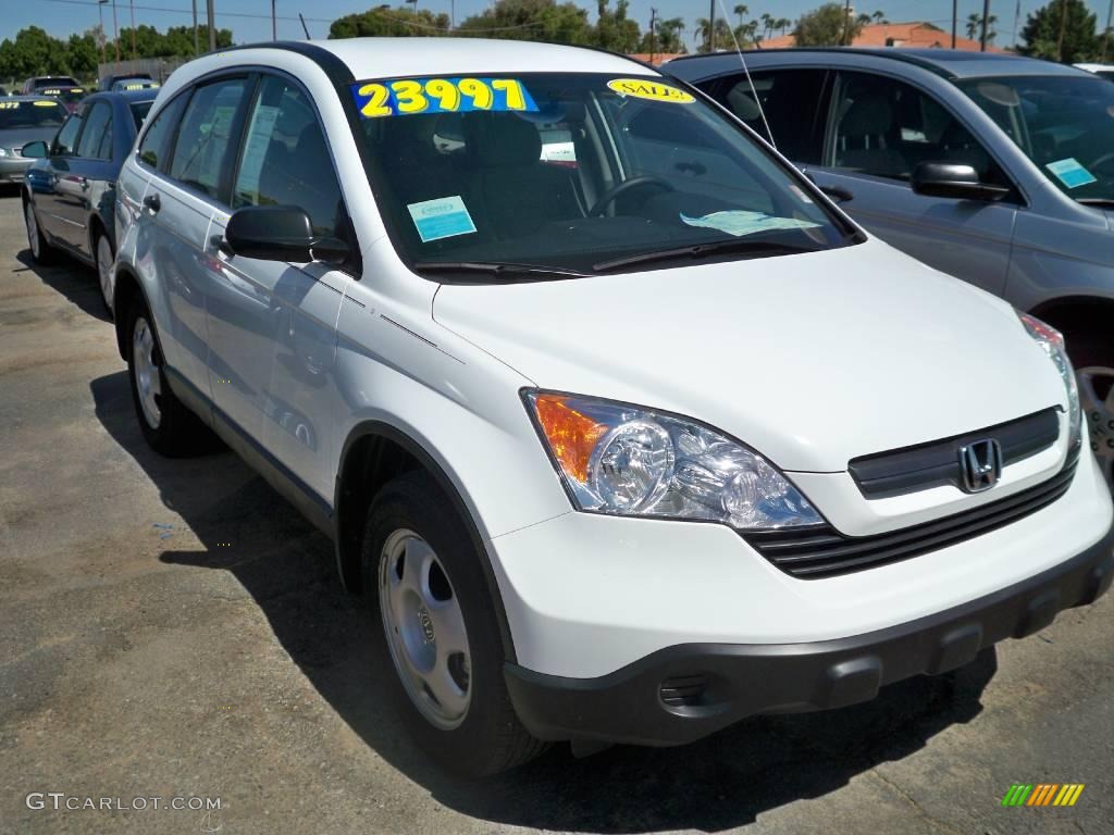 2008 CR-V LX 4WD - Taffeta White / Ivory photo #6