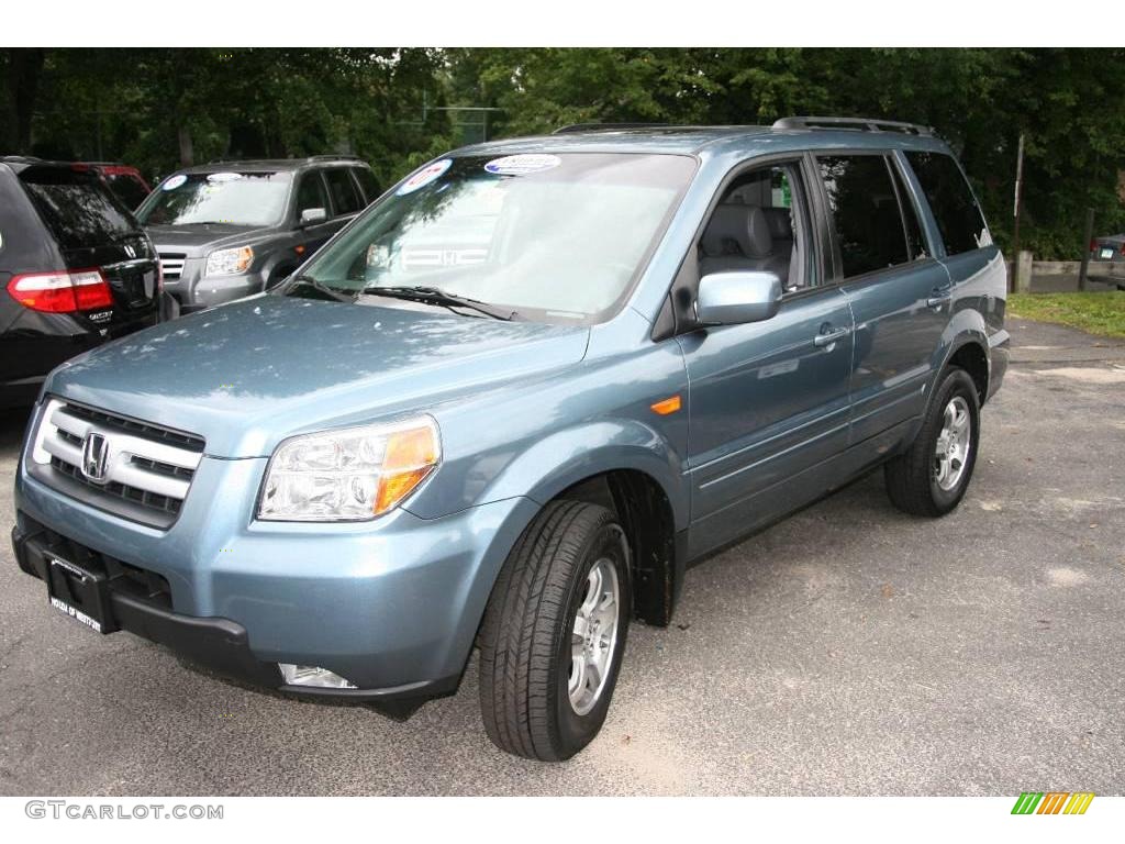 2007 Pilot EX-L 4WD - Steel Blue Metallic / Gray photo #1