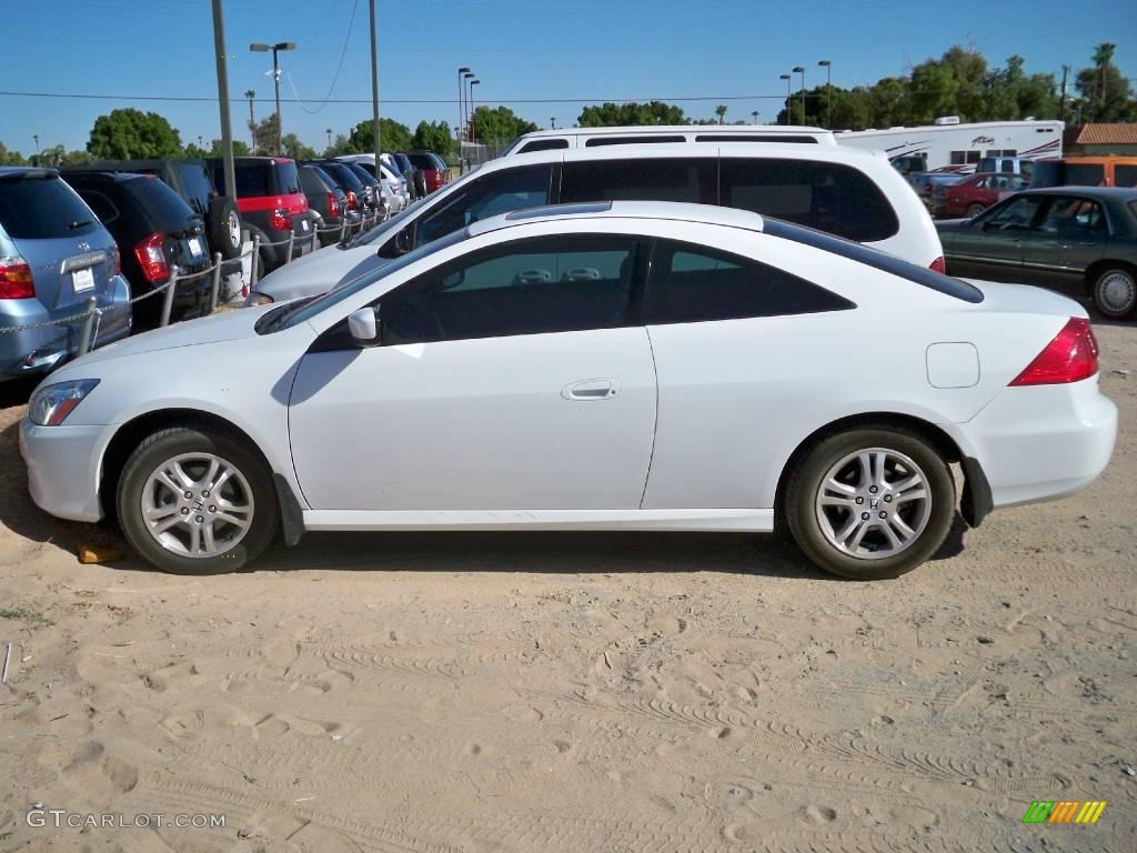 2007 Accord EX Coupe - Taffeta White / Ivory photo #2