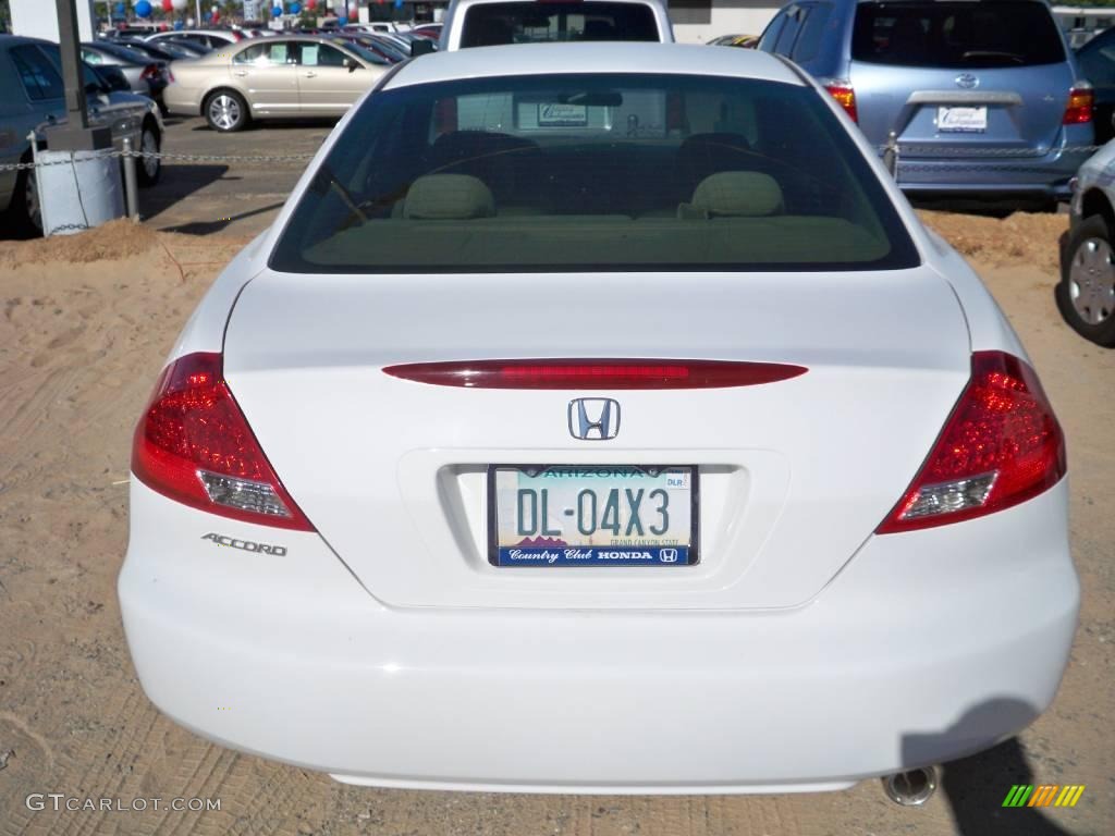 2007 Accord EX Coupe - Taffeta White / Ivory photo #4