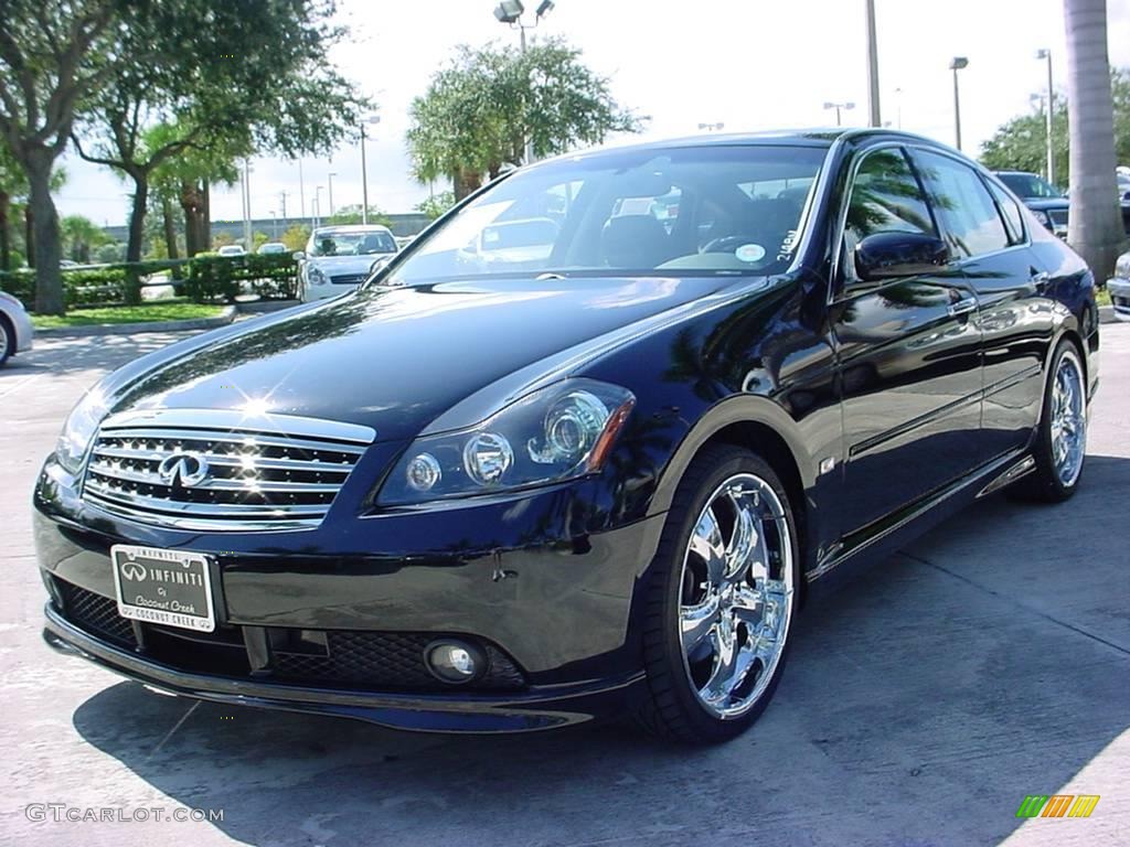 Black Obsidian 2007 Infiniti M 45 Sport Sedan Exterior Photo #18192451