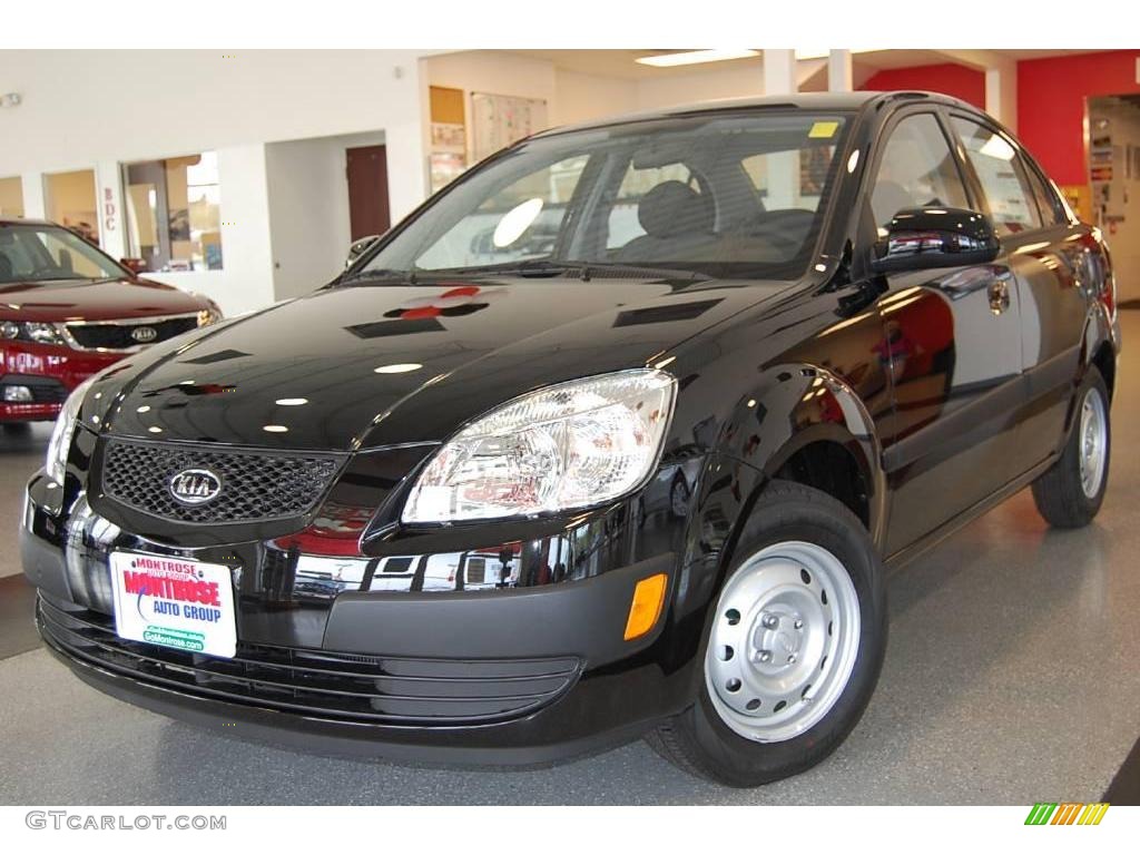 Midnight Black Kia Rio