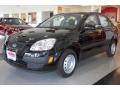 2009 Midnight Black Kia Rio Sedan  photo #2