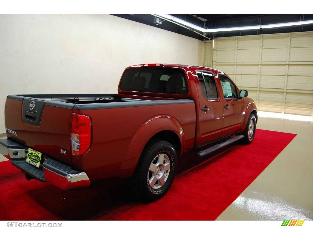 2007 Frontier SE Crew Cab - Red Brawn / Desert photo #6