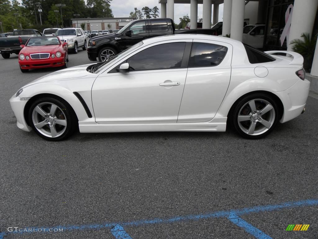 2005 RX-8 Sport - Whitewater Pearl / Black/Chaparral photo #2