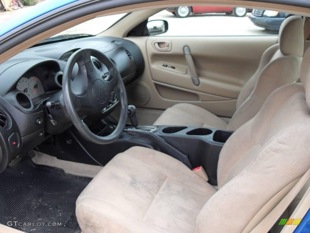 2002 Eclipse RS Coupe - Chrome Blue Pearl / Beige/Black photo #9