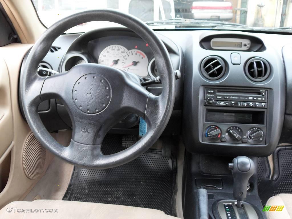 2002 Eclipse RS Coupe - Chrome Blue Pearl / Beige/Black photo #13