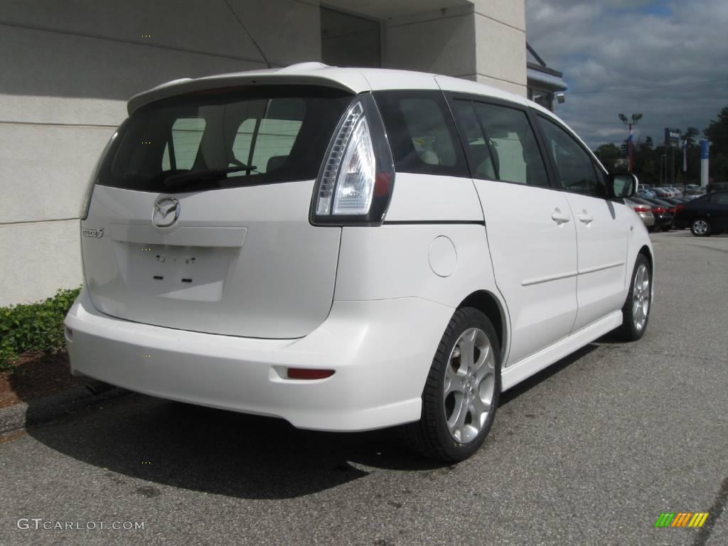 2008 MAZDA5 Sport - Crystal White / Sand photo #3