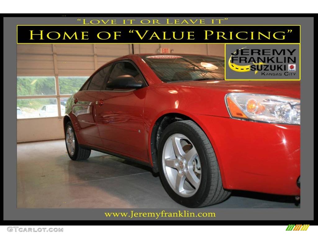 2007 G6 V6 Sedan - Crimson Red / Ebony photo #1