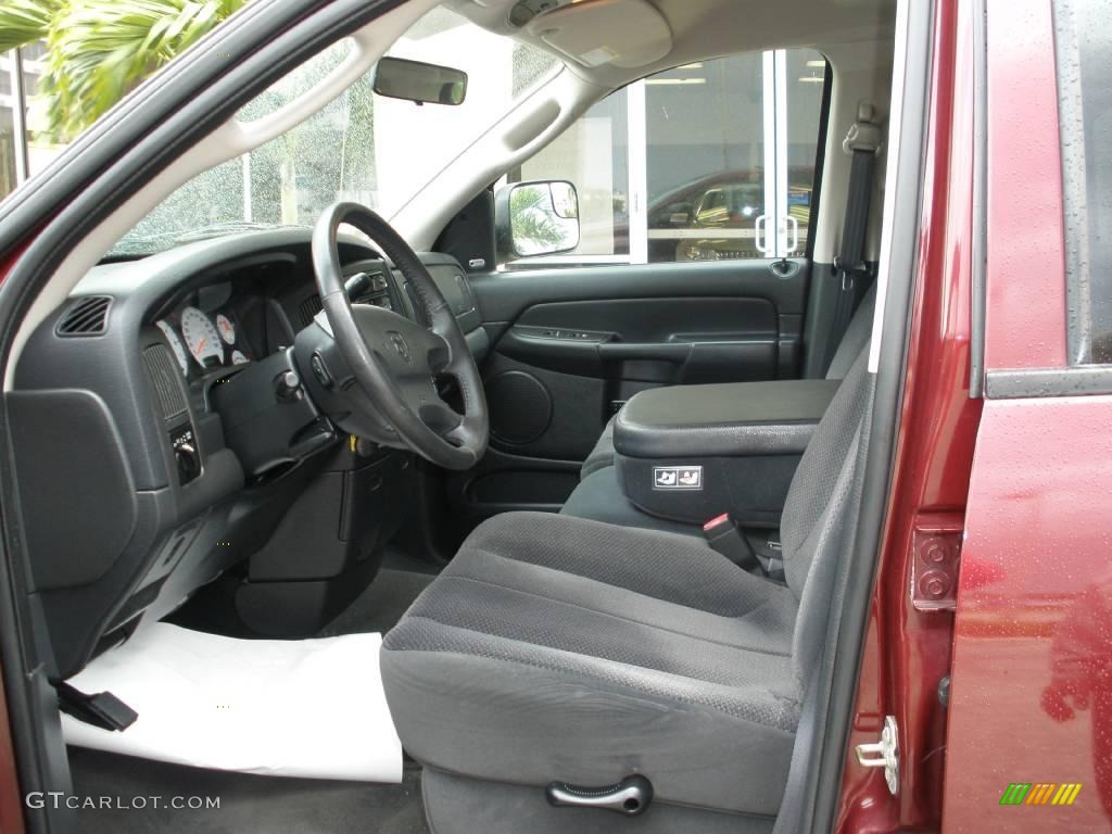 2003 Ram 1500 ST Quad Cab - Dark Garnet Red Pearl / Dark Slate Gray photo #2