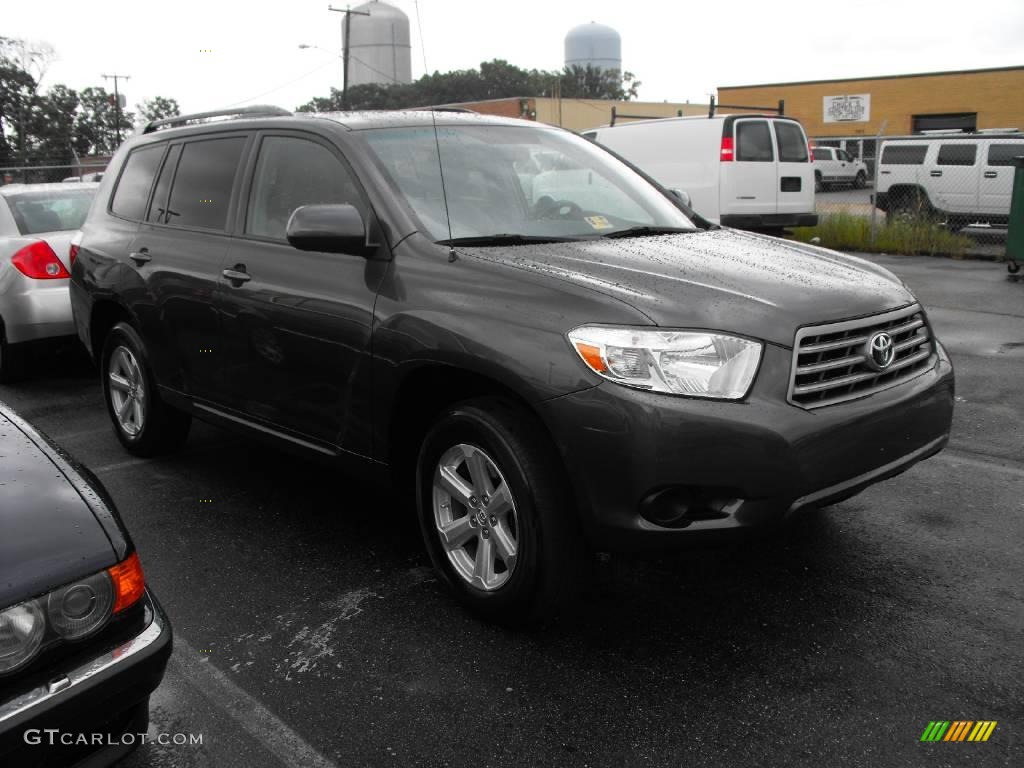 2008 Highlander 4WD - Black / Ash Gray photo #1