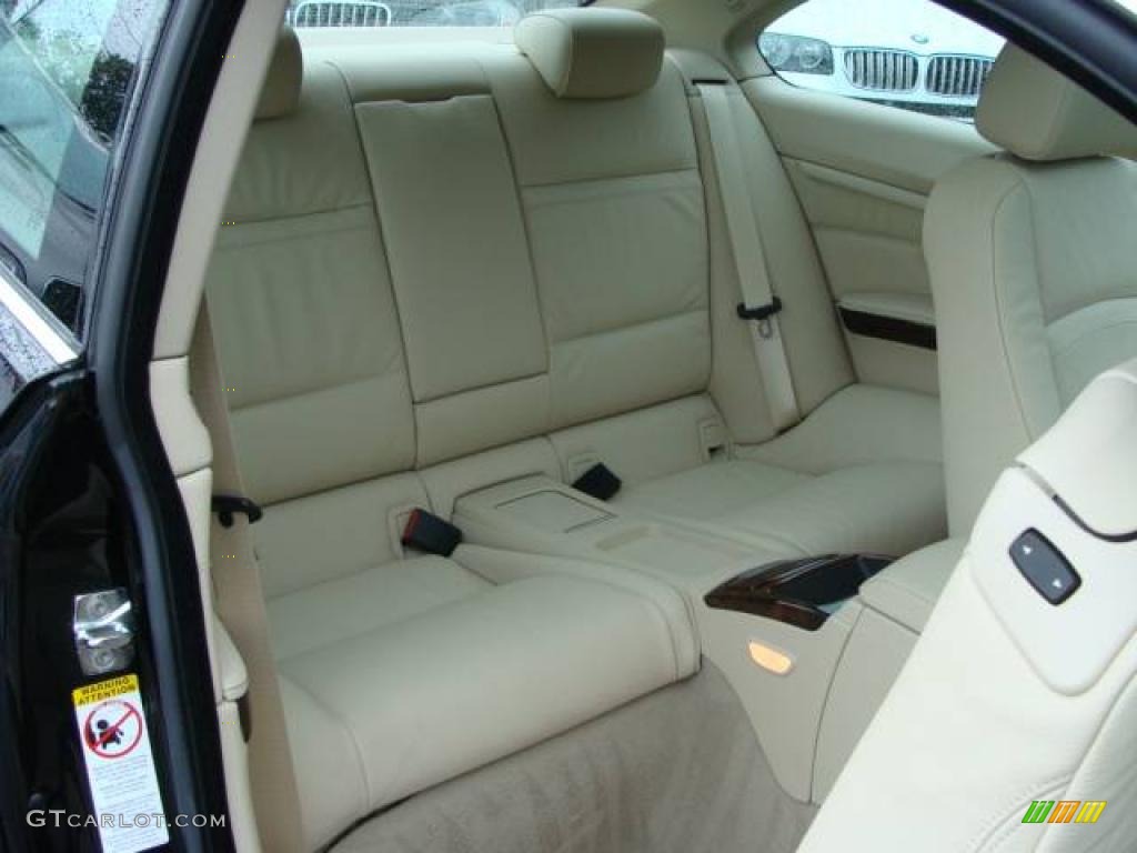 2007 3 Series 328i Coupe - Jet Black / Cream Beige photo #21