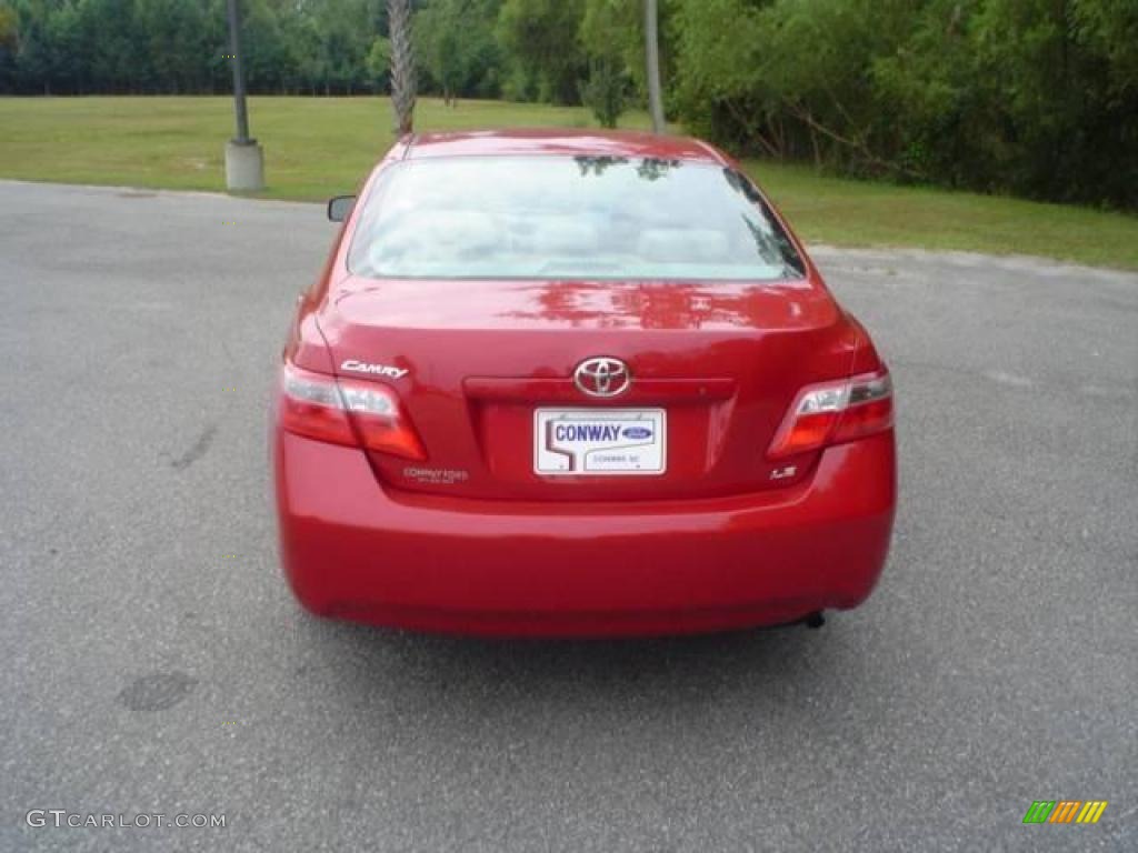 2009 Camry LE - Barcelona Red Metallic / Bisque photo #5