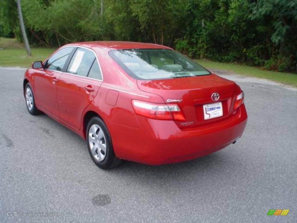 2009 Camry LE - Barcelona Red Metallic / Bisque photo #6