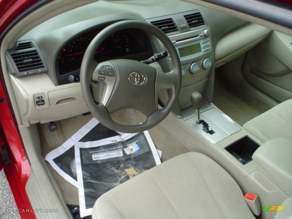 2009 Camry LE - Barcelona Red Metallic / Bisque photo #19