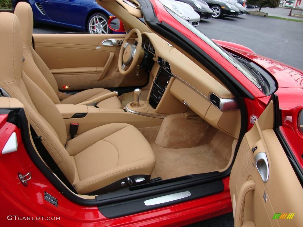 2009 911 Carrera 4S Cabriolet - Guards Red / Sand Beige photo #16