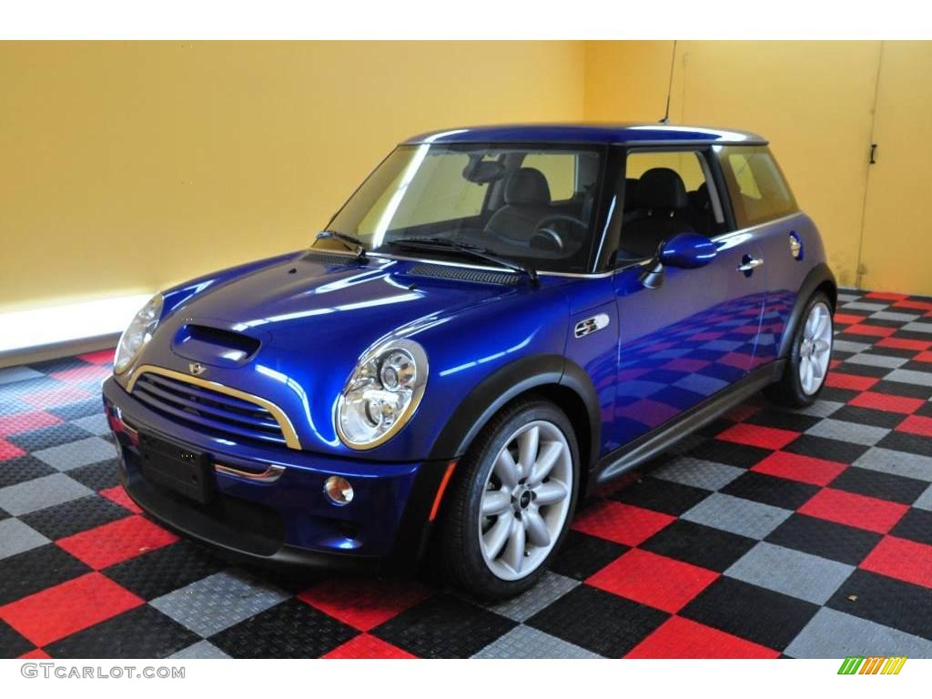 2006 Cooper S Hardtop - Hyper Blue Metallic / Lapis Blue/Panther Black photo #3