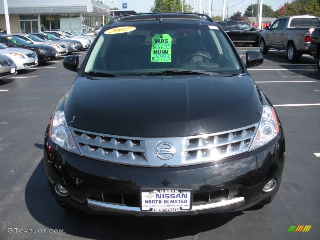 2007 Murano SL AWD - Super Black / Charcoal photo #2