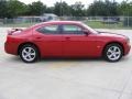 2009 Inferno Red Crystal Pearl Dodge Charger SXT  photo #2