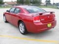 2009 Inferno Red Crystal Pearl Dodge Charger SXT  photo #5