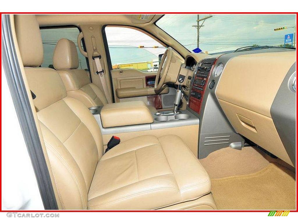 2006 F150 Lariat SuperCrew 4x4 - Oxford White / Tan photo #20