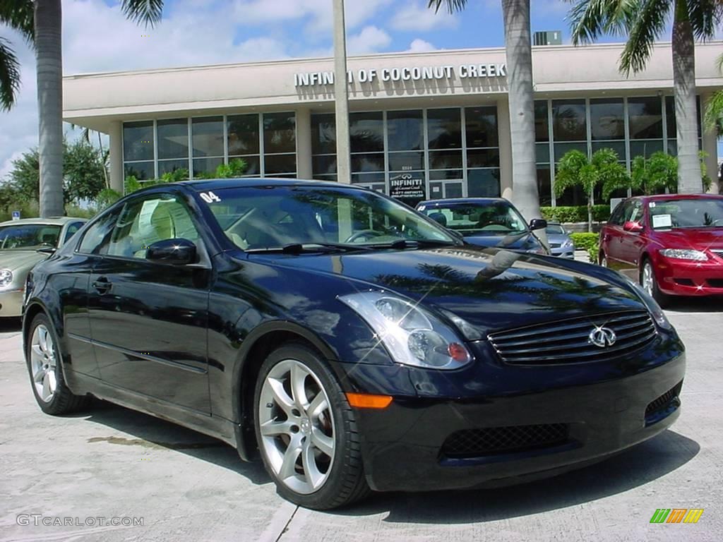 2004 G 35 Coupe - Black Obsidian / Willow photo #1