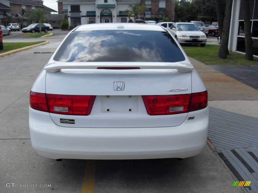 2005 Accord EX-L V6 Sedan - Taffeta White / Ivory photo #3