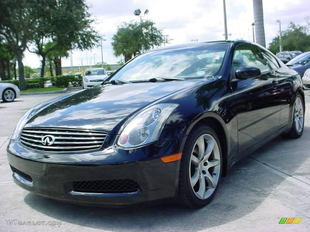 2004 G 35 Coupe - Black Obsidian / Willow photo #7